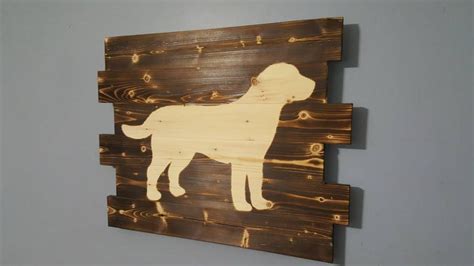 Labrador Retriever Wooden Rustic Wall Art Black Lab Etsy