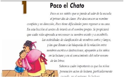 Encuentra todos tus libros de texto de la sep, tareas contestadas. Paco El Chato Cuento Infantil / Lectura Paco El Chato Pdf ...