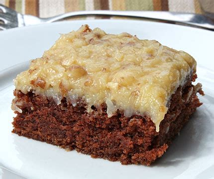 The recipe for german chocolate cake is on the bar of the bakers german chocolate bar. Classic German Chocolate Cake - Inspired2cook.com