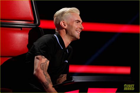 Adam Levine Flaunts His New Bleached Blonde Hair On The Voice Photo