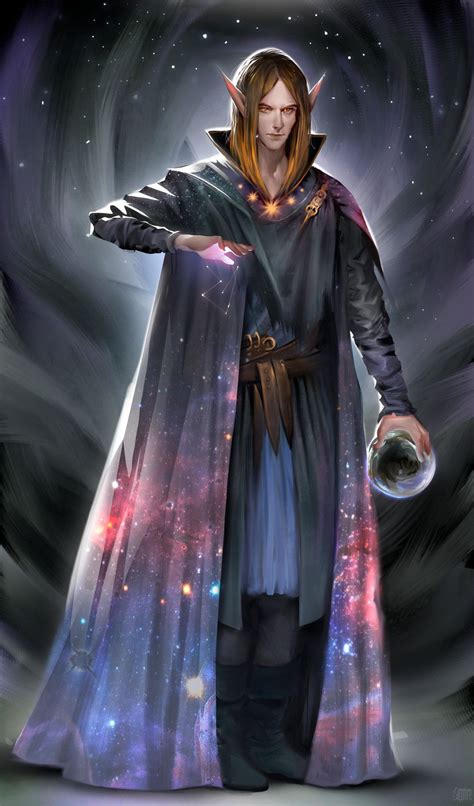 Tags Fantasy Art Male Character Elf Wizard Mage Sorcerer Mzlowe