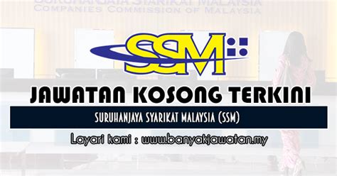 Suruhanjaya syarikat malaysia negeri johor. Jawatan Kosong di Suruhanjaya Syarikat Malaysia (SSM) - 11 ...