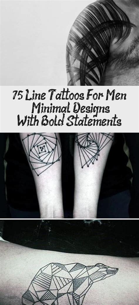 75 Line Tattoos For Men Minimal Designs With Bold Statements Tattoo