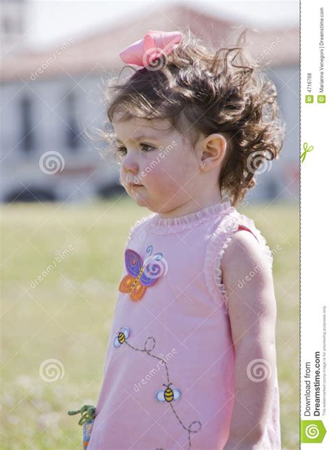 Little Girl With Curly Hair Royalty Free Stock Photos
