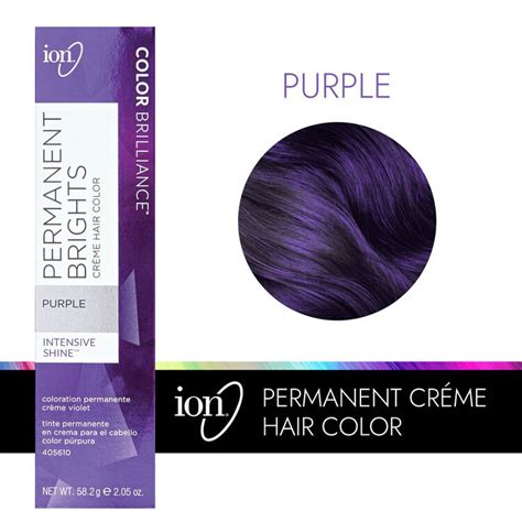 Ion Color Brilliance Permanent Brights Creme Hair Color Purple