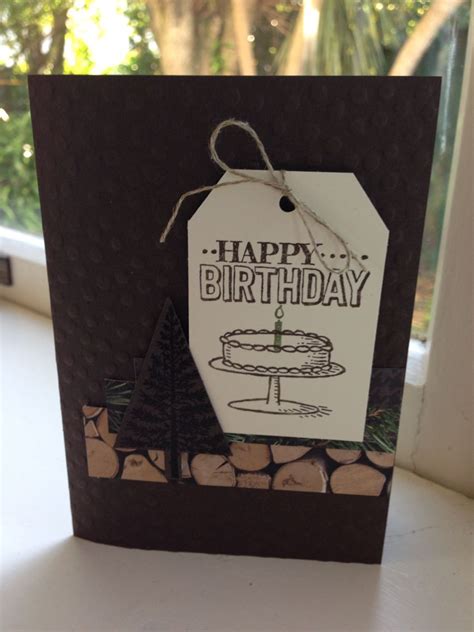 Stampin Up Male Birthday Card Adventure Bound Dsp Birthday Cards For