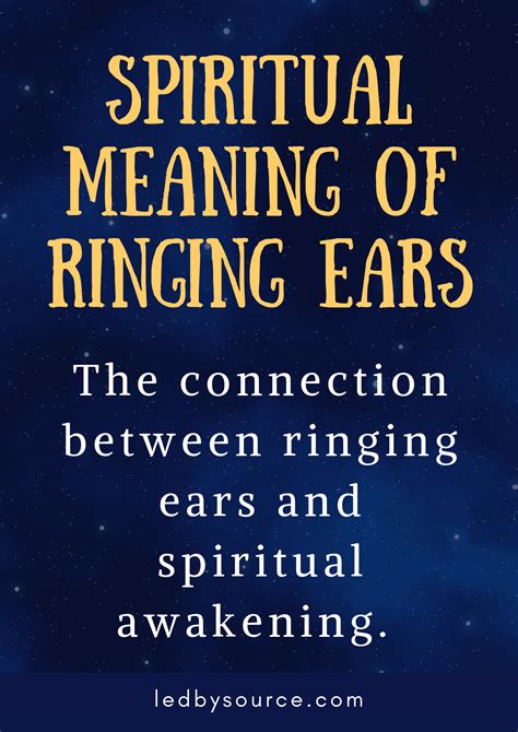 Ringing In The Ears Spiritual Meaning | Spiritual quotes, Spiritual