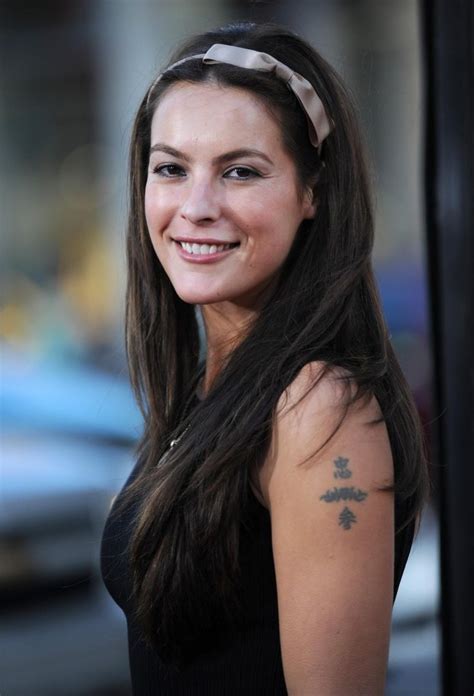Sasha Barrese American Actress Maple Leaf Tattoo Bra Sizes Triangle