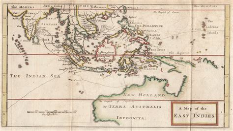 Antique Map Of The East Indies By Knapton C1729 Sold