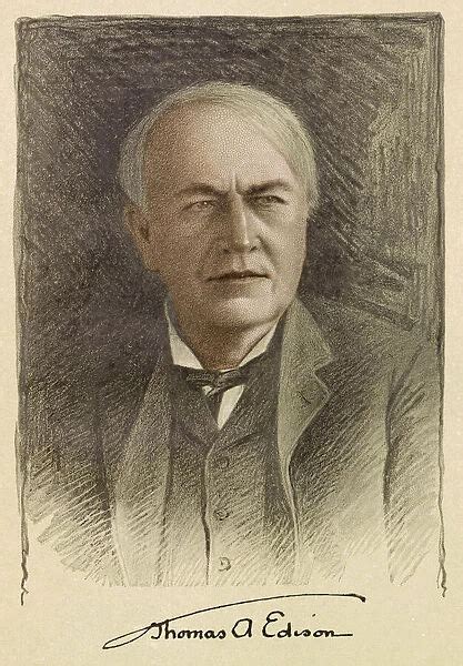 Thomas Alva Edison 1847 1931 American Inventor Available As Framed