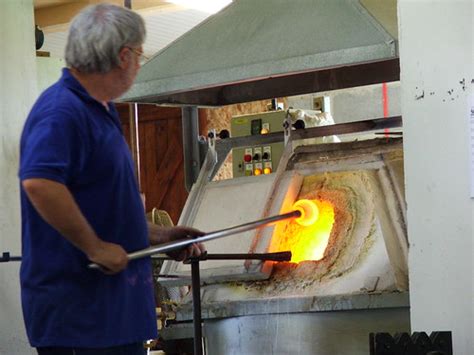 Gathering Glass From The Furnace Langham Glass This Man I Flickr