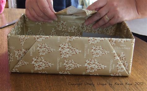 We all deserve something special. Utterly Unique by Karen Kaye: Christmas Gift Wrapping Tips & Ideas: How to wrap a shoebox
