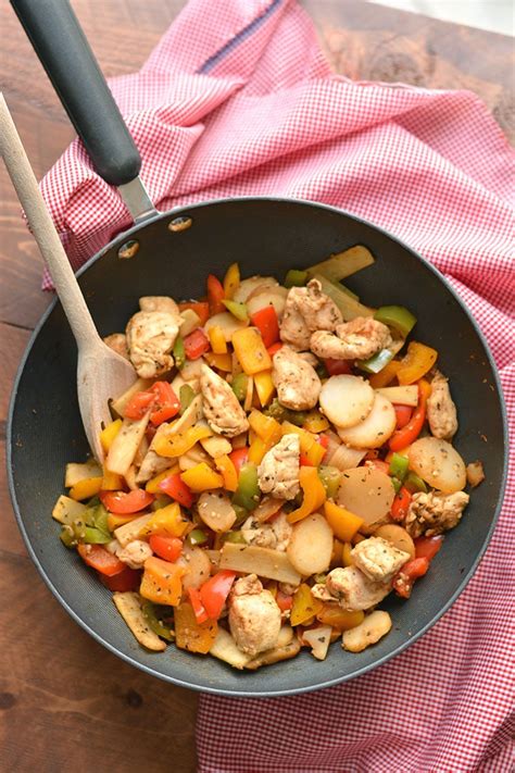 Transfer the protein to a clean plate. 15 Minute Chicken Stir-Fry {GF, Low Cal} - Skinny Fitalicious®