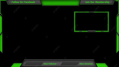 Twitch Stream Overlay Template Background Game Streaming Online