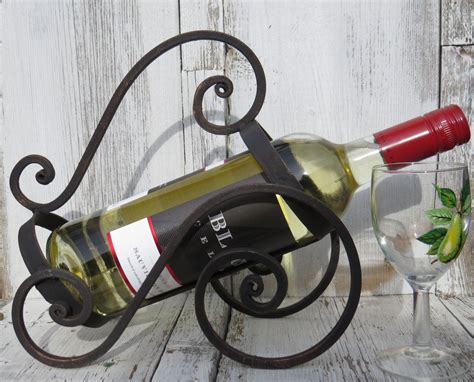 Industrial Style Vintage Wine Holder Rustic Wine Rack Etsy Wine