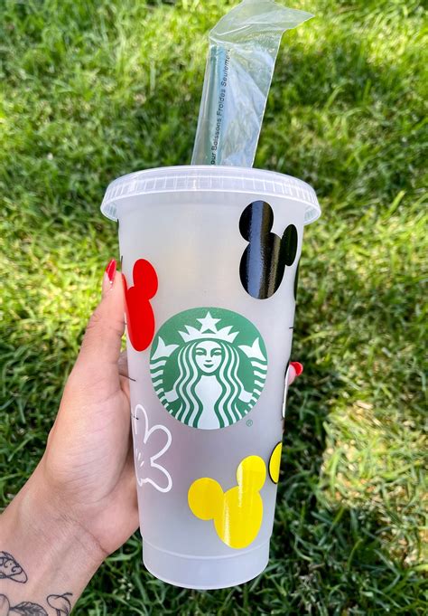 Mickey Mouse Starbucks Cup Cold Cup Etsy