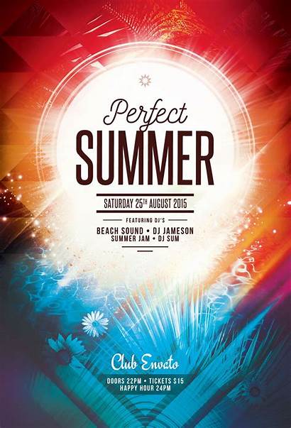 Flyer Summer Template Poster Perfect Templates Flyers