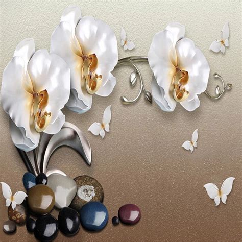 Other Diy And Tools Custom Mural Self Adhesive Wallpaper Flower Fashion