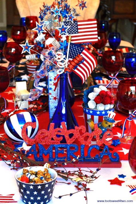 18 4th of july activities to keep the family entertained all day. Decorating the Table for 4th of July - Toot Sweet 4 Two