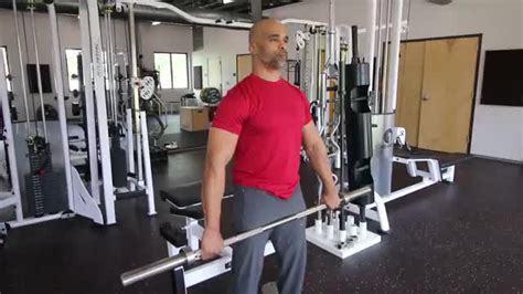 Barbell Wide Grip Upright Row
