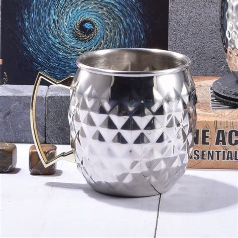 550ml Diamond Stainless Steel Moscow Mule Mug