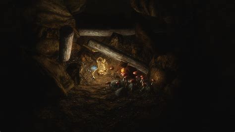 Skyrim Skeleton In Cave By Exidrial On Deviantart
