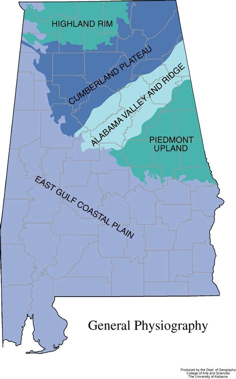 Alabama Geography From Netstatecom