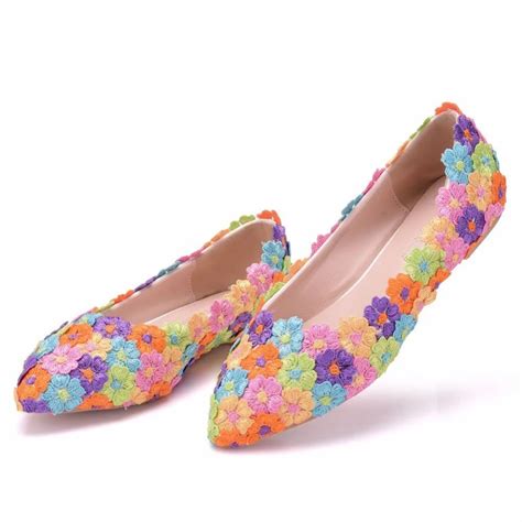 2018 New Fashion Women Flats Shoes Flowers Spring Autumn Comfort Casual