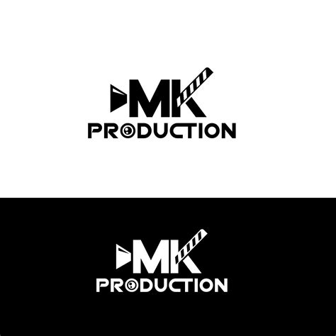Bold Masculine Film Production Logo Design For Mk Production By
