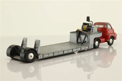 Corgi Toys 1104 Bedford S Type Machinery Carrier Red Cab Silver Grey Trailer 160451
