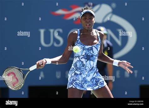 Venus Williams Usa In Action At The Us Open Championships 2014 In New