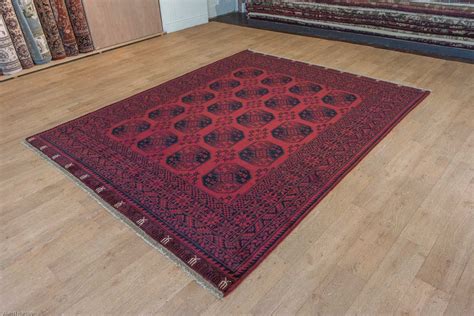 Hand Knotted Agra Afghan Rug From India Sn18916 Olney Oriental Rugs