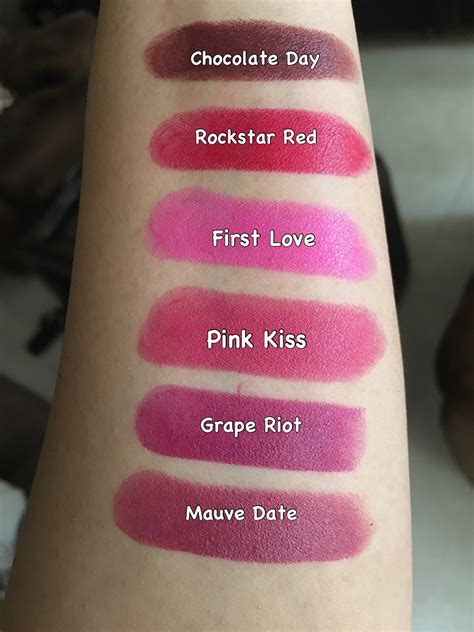 Makeup For Eternity Elle 18 Color Pop Matte Lipsticks Swatches