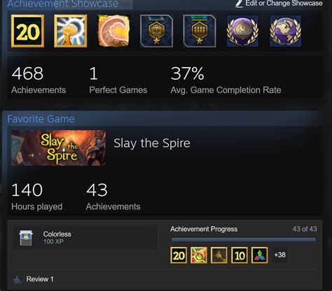 My first ever perfect game on Steam : slaythespire