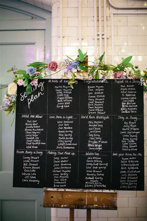 18 creative ways to display your wedding table plan weddingsonline