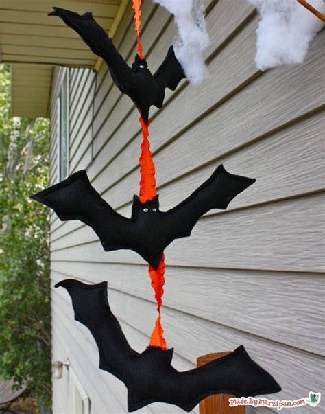 Hanging Halloween Bats Made By Marzipan