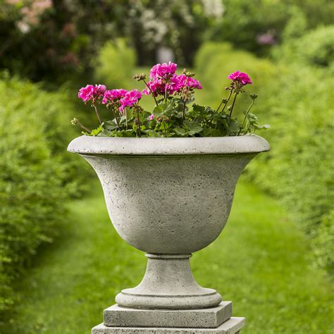 Fairfield Urn Cast Stone Planters Pots | Kinsey Garden Decor