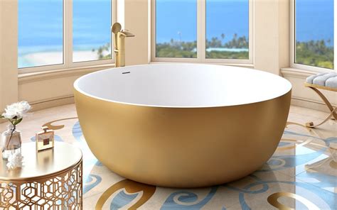 We analzed over 20 different ones that are available on the market we spent 13 hours analyzing bathtubs manufactured by 12 different brands that are available on the. ᐈLuxury 【Aquatica Adelina Yellow Gold-Wht Round ...