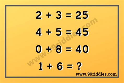 Challenging Math Riddles With Answers 99 Riddles