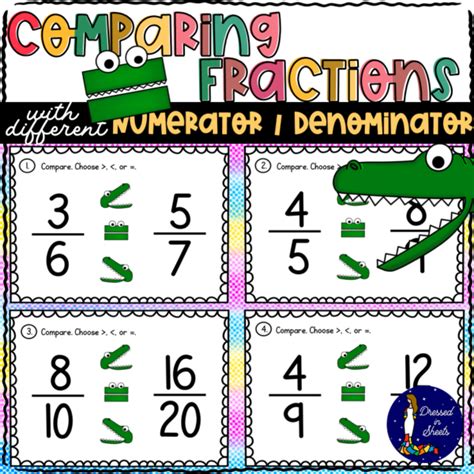 Comparing Fraction With Different Numerators And Denominators Made By