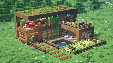 Minecraft Modern House Wood
