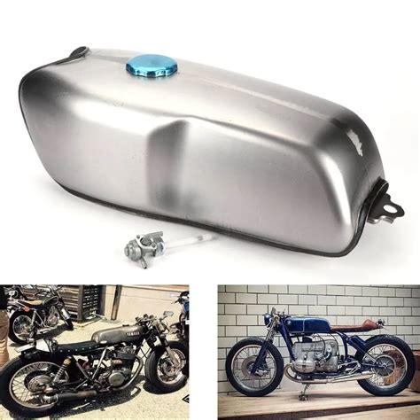 Motorcycle 9l 24 Gallon Universal Custom Cafe Racer Gas Fuel Tank