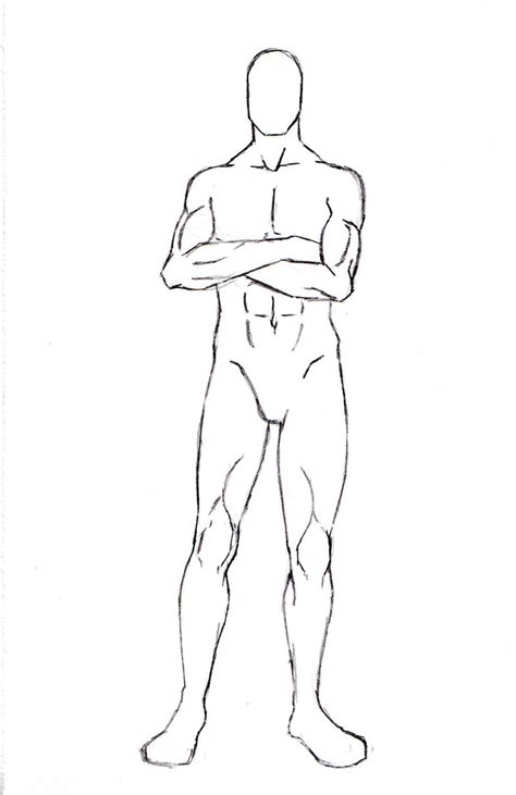 Male Character Pose 7 By One With No Color On Deviantart