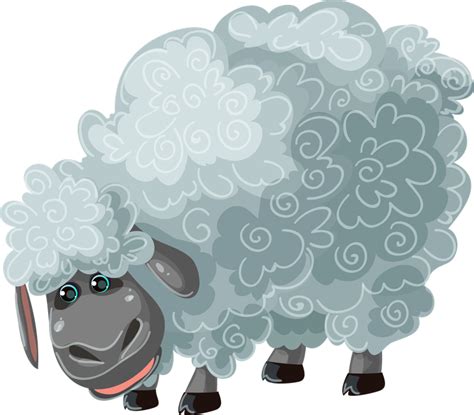 Free Sheep Cartoon Farm Animals Set Vector 347632