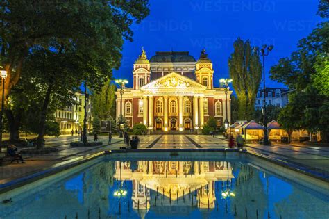 Ivan Vazov National Theatre Sofia Bulgaria Europe Stock Photo