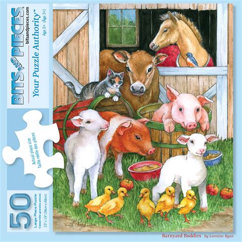 Barnyard Buddies 50 Large Piece Jigsaw Puzzle At Bits And Pieces
