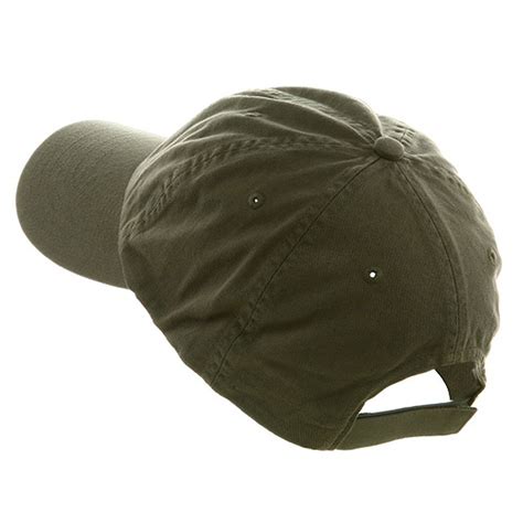 Mega Cap Low Profile Velcro Adjustable Cotton Twill Cap Olive One Size