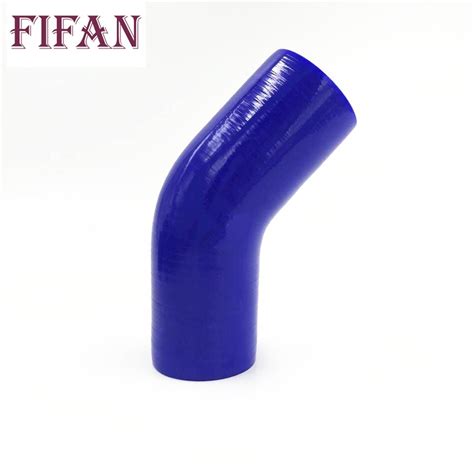 Fifan 45 Degree Silicone Elbow Hose 38 45 51 57 63 70 76 83 89mm Rubber Joiner Bend Tube For