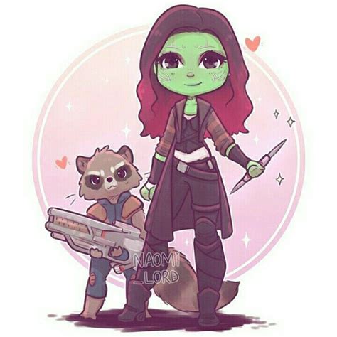Gamora and rocket | Chibi marvel, Marvel drawings, Marvel fan art