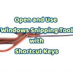 Open And Use Windows Snipping Tool With Shortcut Keys Laptrinhx